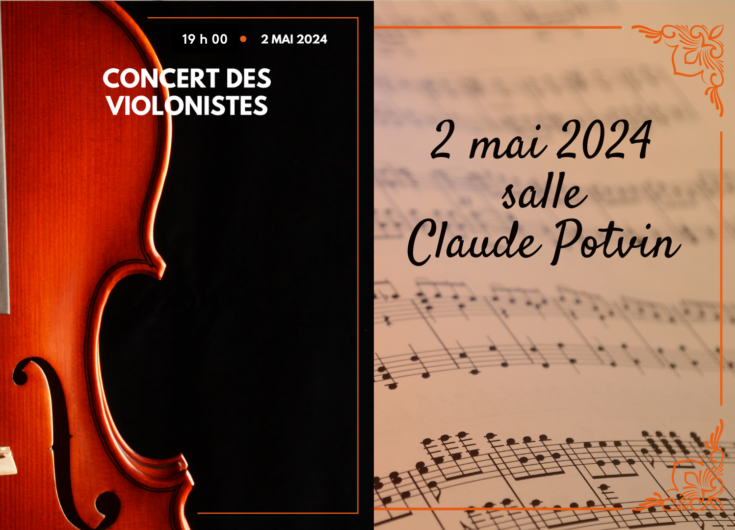 Concert de violon 2024