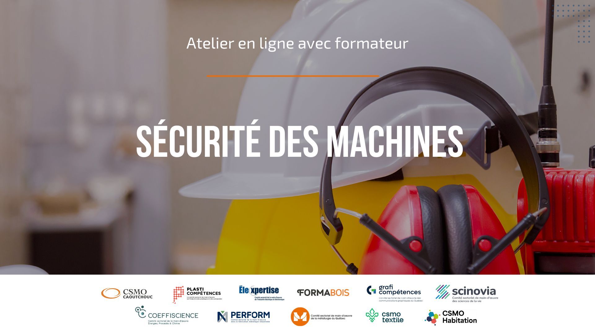 Formation en sécurité des machines