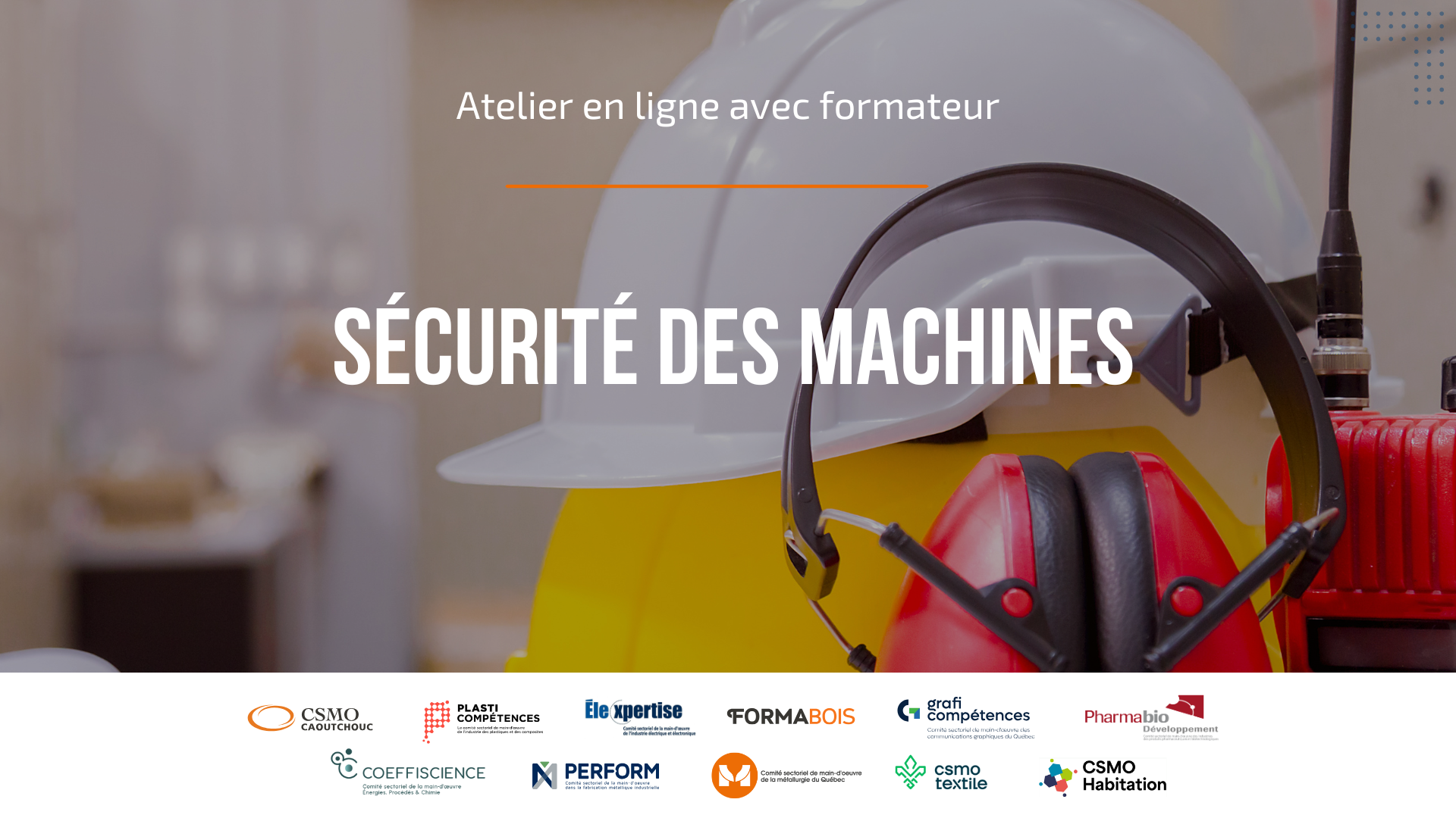 Formation en sécurité des machines