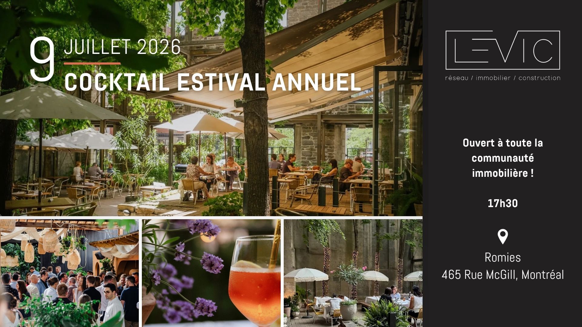Inscriptions · Cocktail d'été LEVIC 2026
