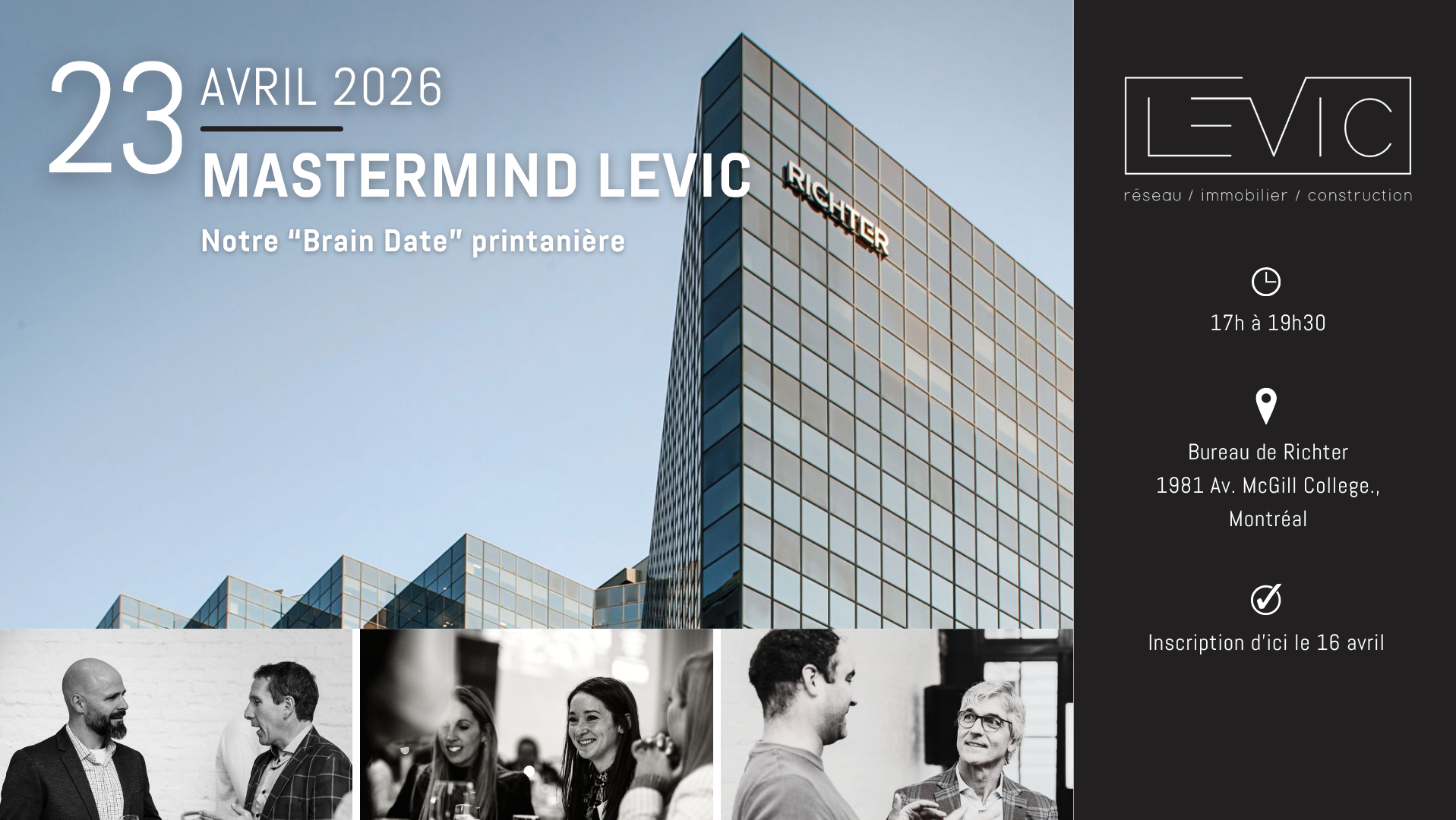 Mastermind LEVIC printanier chez Richter - avril 2026