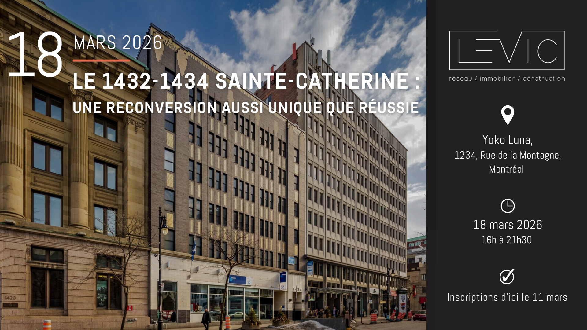 1432-1434 rue Sainte-Catherine : Une reconversion aussi unique que réussie