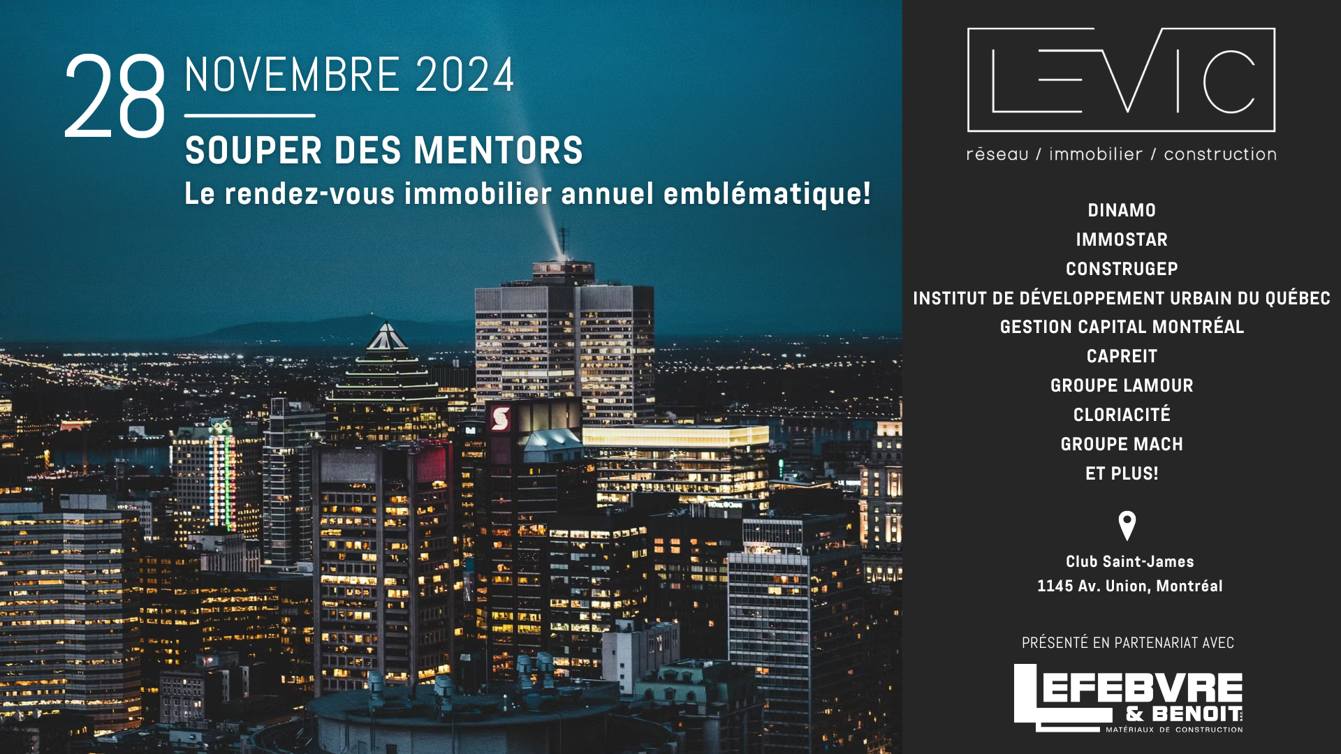 Souper des mentors LEVIC 2024