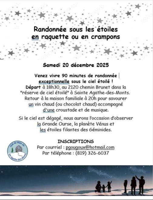 RANDONNÉE SOUS LES ÉTOILES