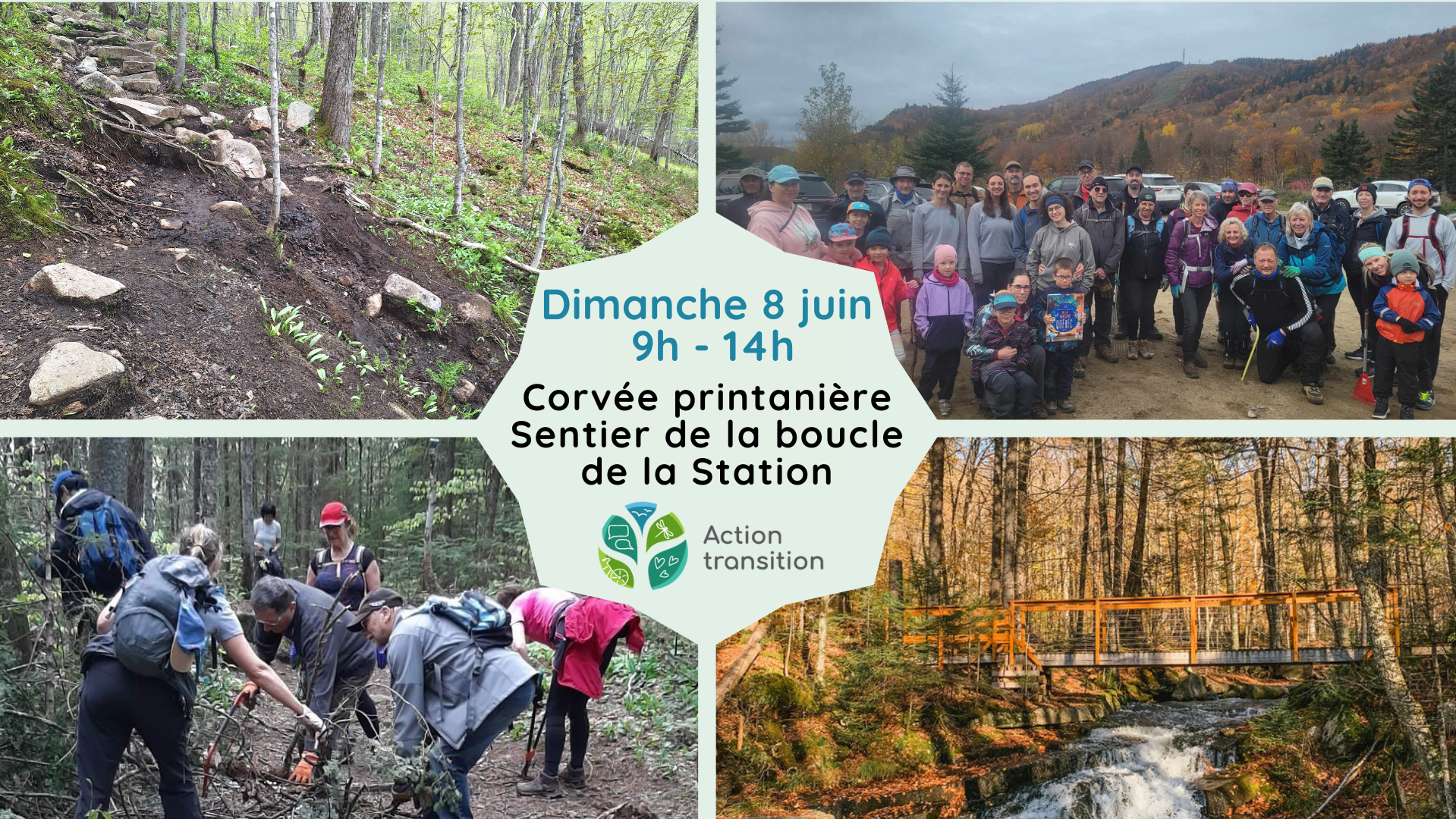 Corvée entretien du sentier de la boucle de la Station