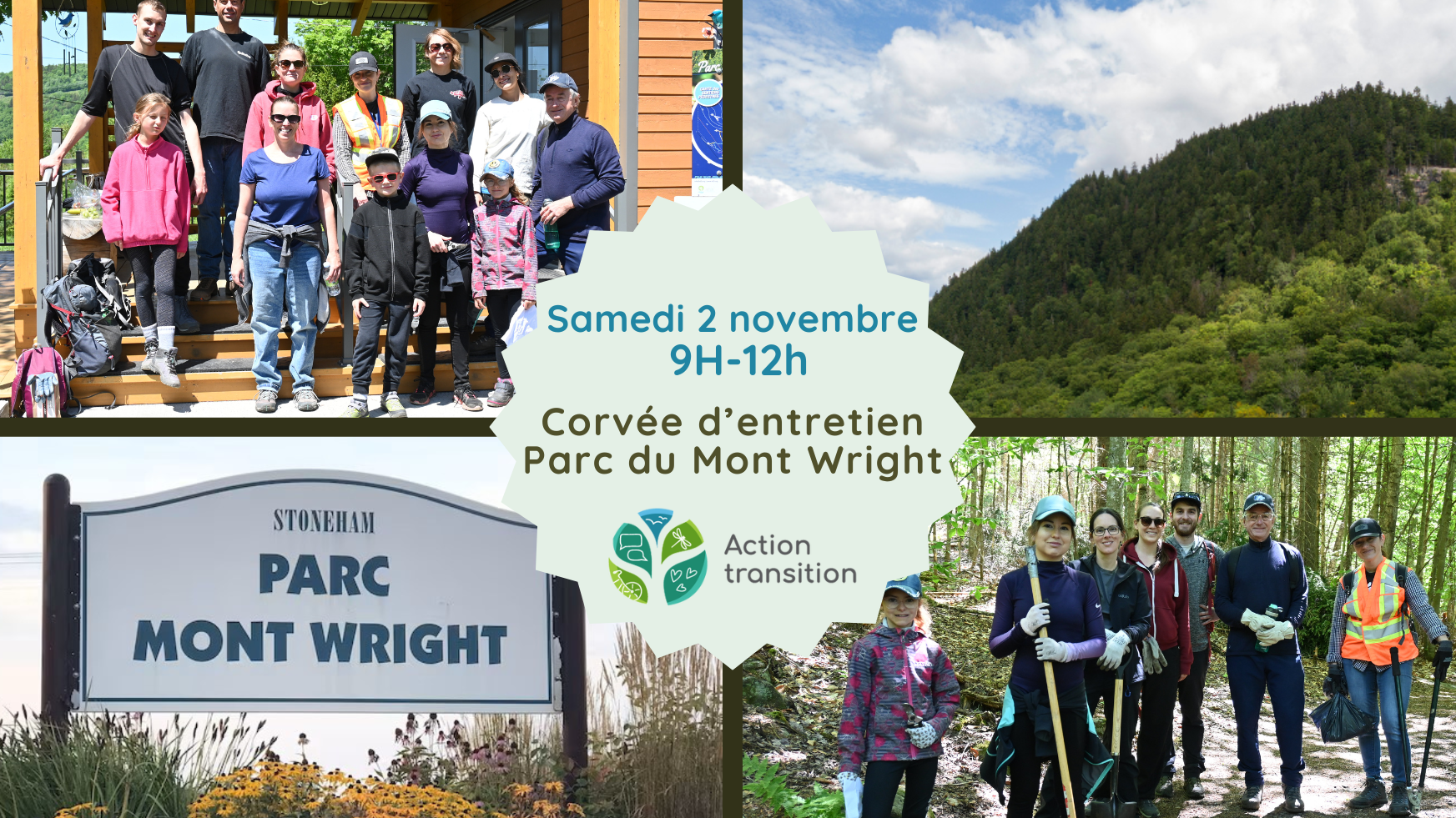 Corvée automnale Parc du Mont Wright