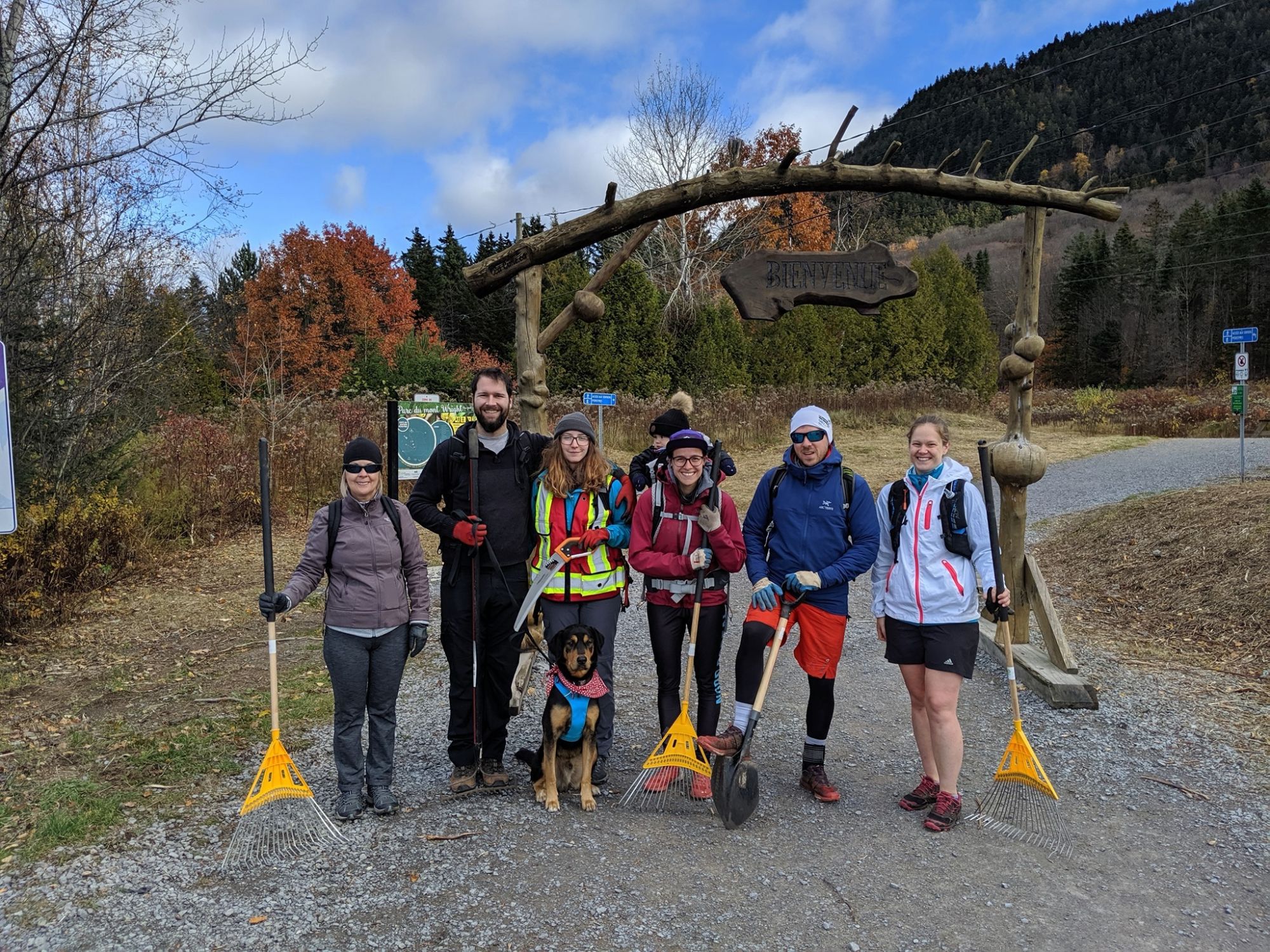 Corvée printanière Parc du Mont Wright