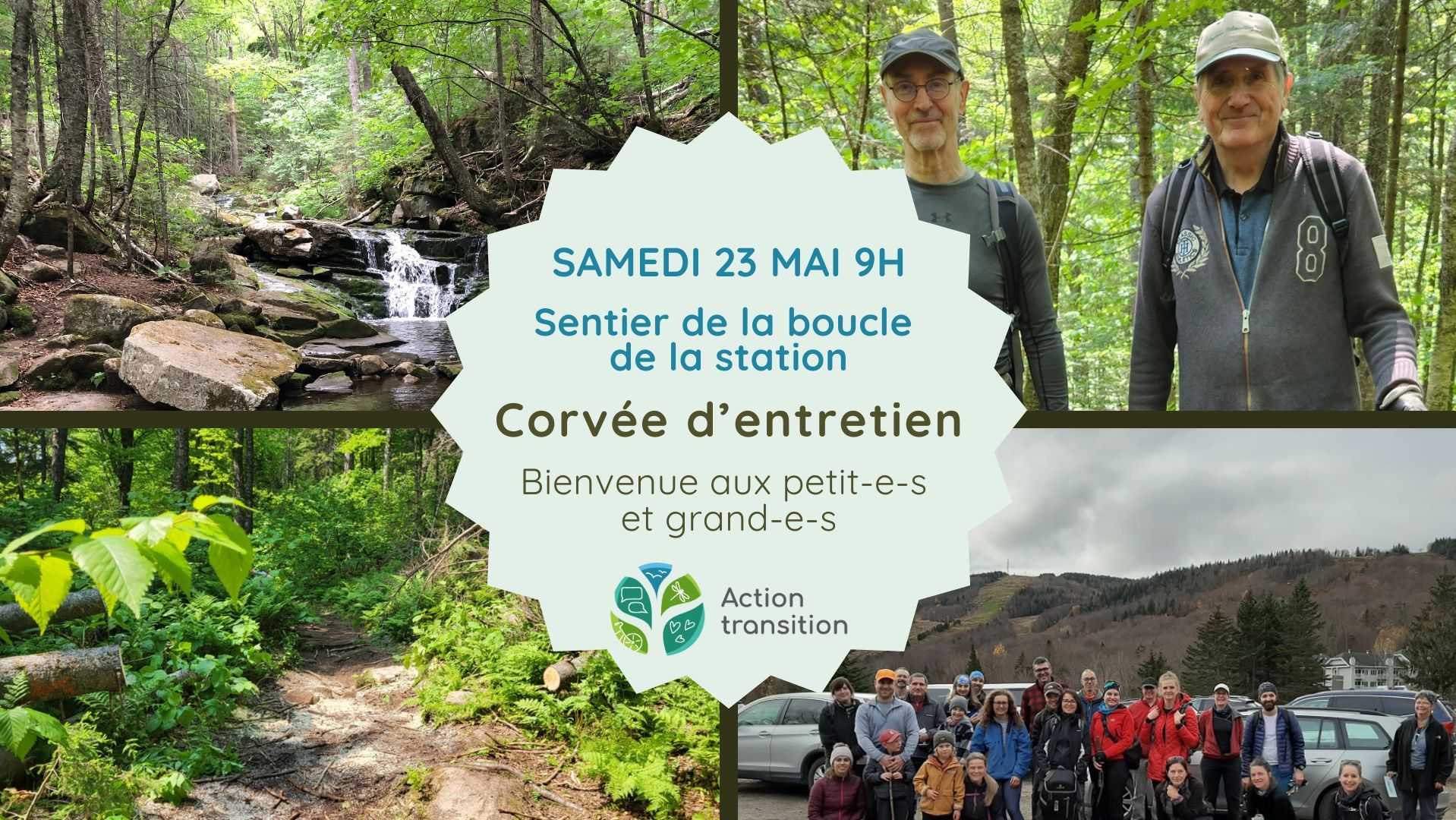 Corvée d'entretien du sentier de la boucle de la Station
