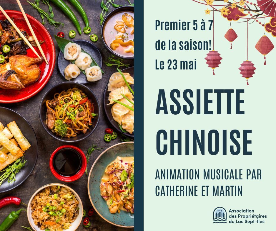 5 à 7 du 23 mai : Assiette chinoise