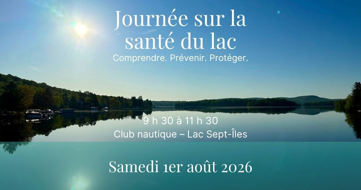 Journée sur la santé du lac