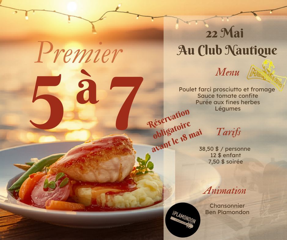 souper 5 à 7 du 22 mai