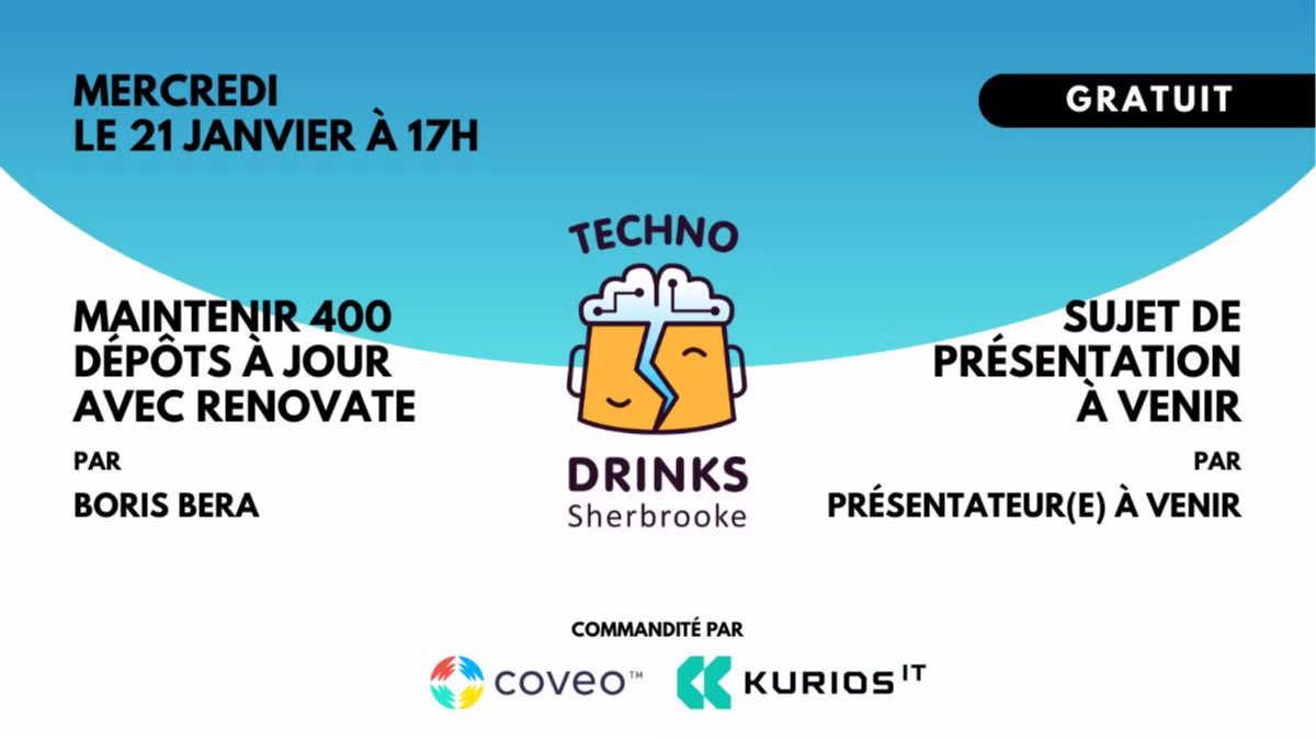 Techno Drinks: Janvier 2026