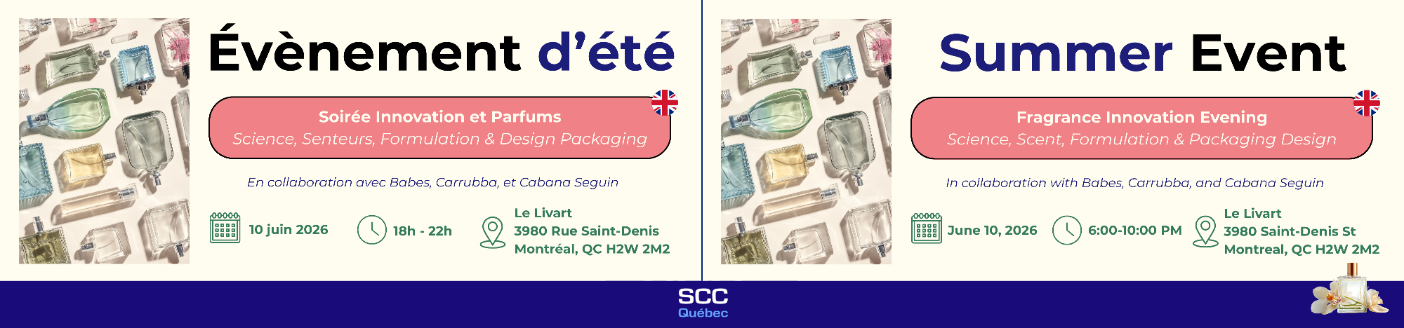 Événement d’été : Soirée Innovation et Parfums