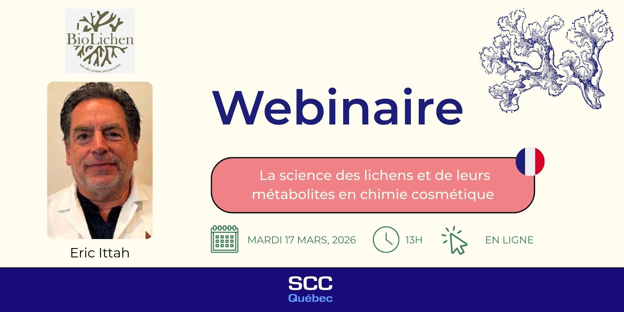 Webinaire : La science des lichens et de leurs métabolites en chimie cosmétique