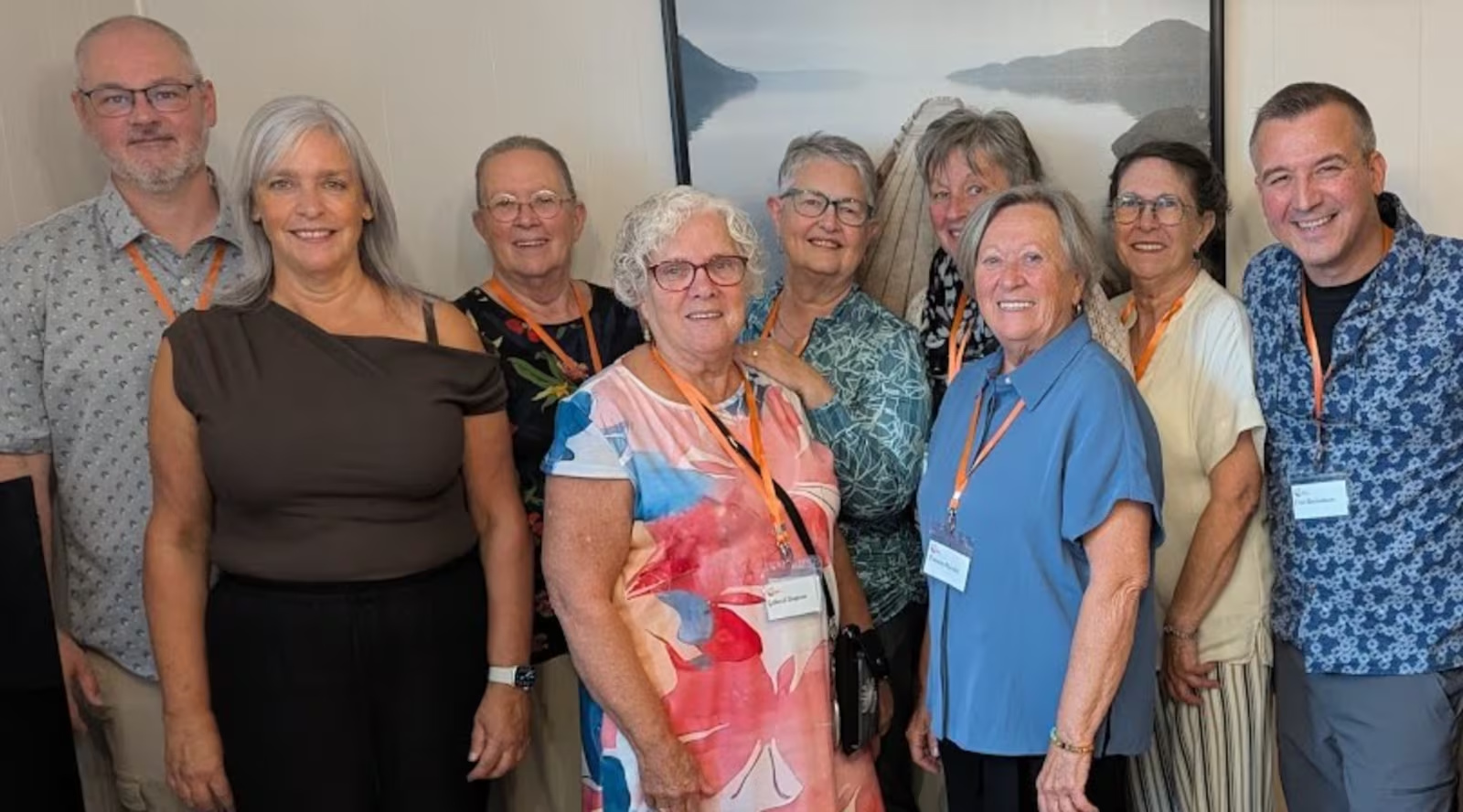 Le lancement de la programmation des festivités du 30e anniversaire des Proches Aidants de la MRC de Maskinongé a eu lieu le 28 août à Saint-Paulin. Sur la photo: Éric Baril, Marie-Claude Blais, Mona Martel, Micheline Picotte, Johanne Pilote, France Martel, Lise Flageol, Suzy Martel et Éric Beaudoin.