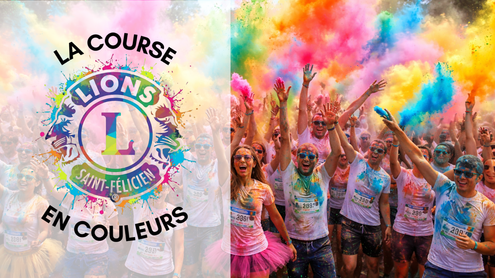 La course LIONS EN COULEURS
