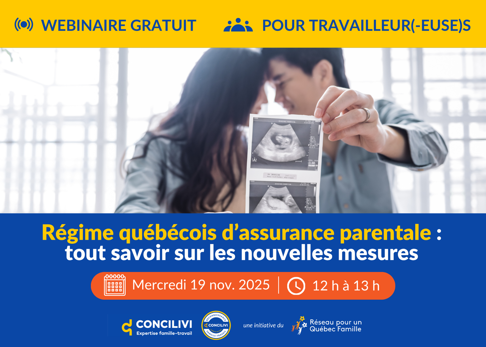 Webinaire gratuit : Régime québécois d’assurance parentale : tout savoir sur les nouvelles mesures