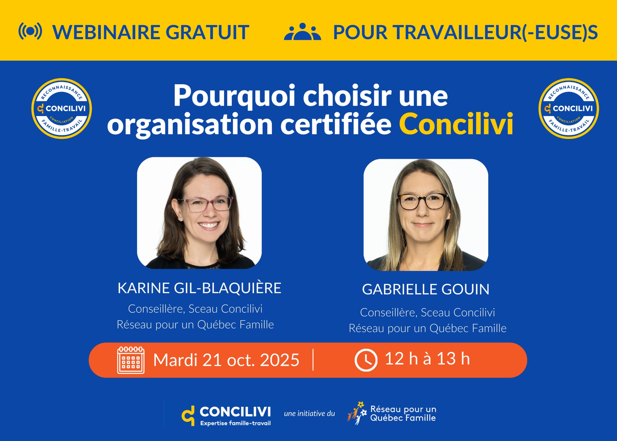 Webinaire gratuit : Pourquoi choisir une organisation certifiée Concilivi