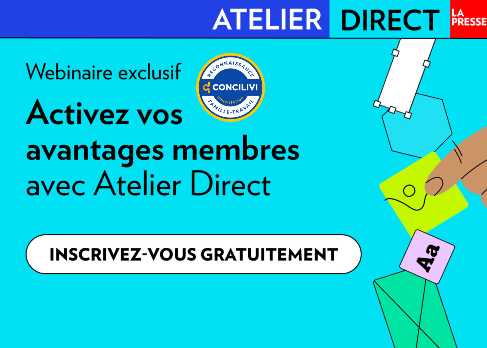 Webinaire exclusif détenteurs : maîtriser Atelier Direct et faites rayonner votre PME dans La Presse