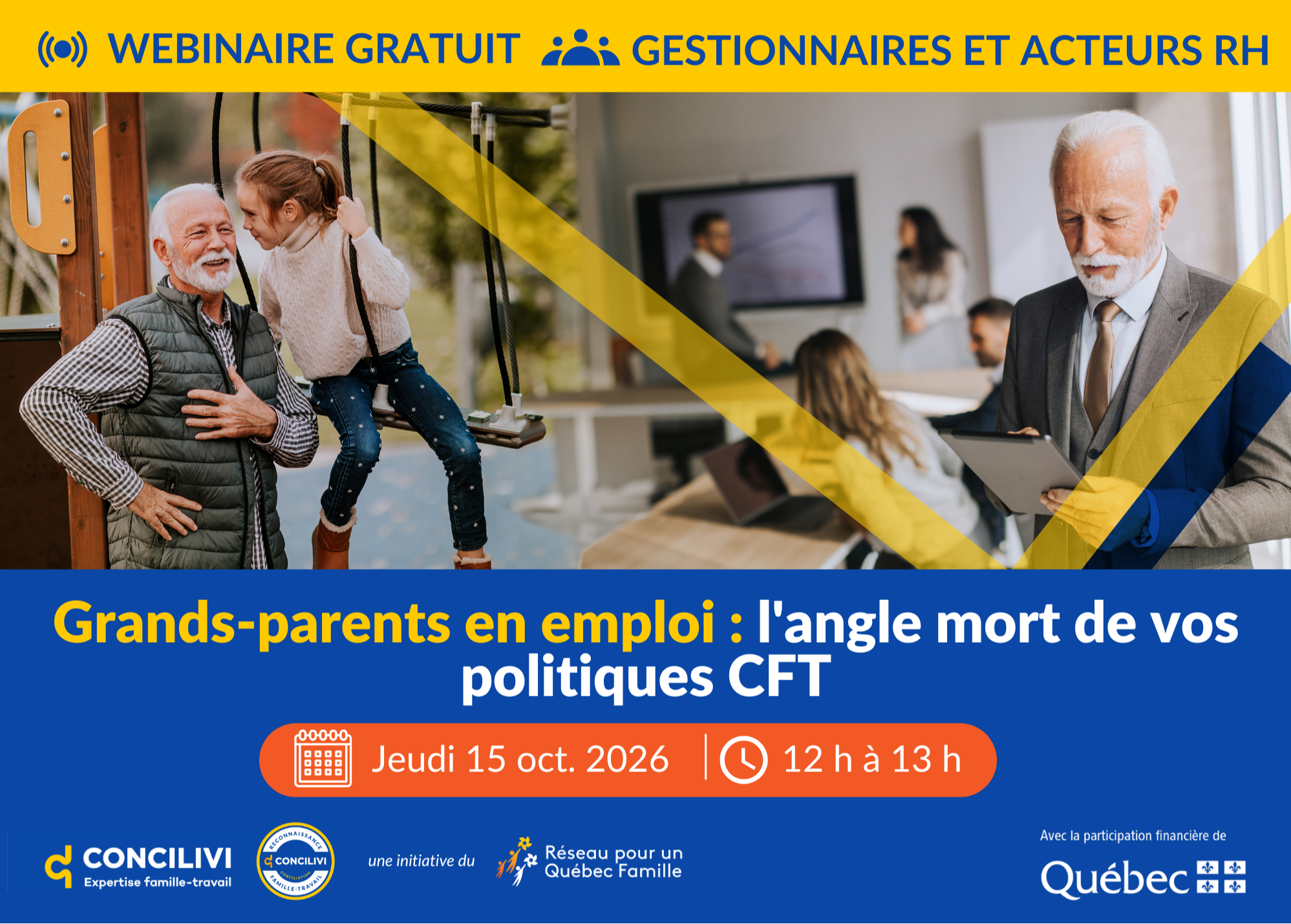Webinaire : Grands-parents en emploi : l'angle mort de vos politiques CFT