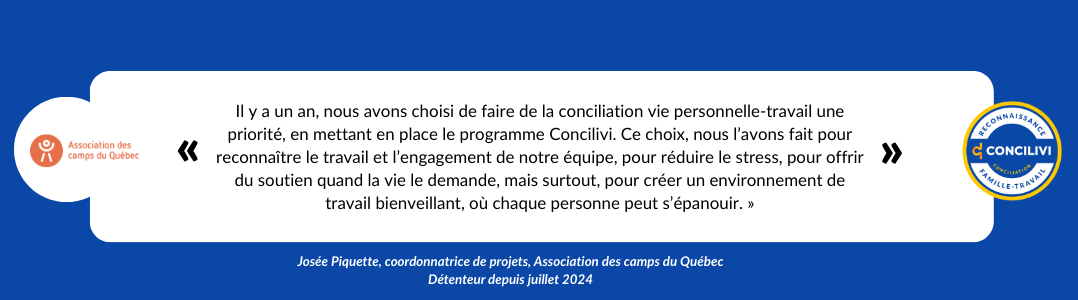 Association des camps du Québec - Juin 2025