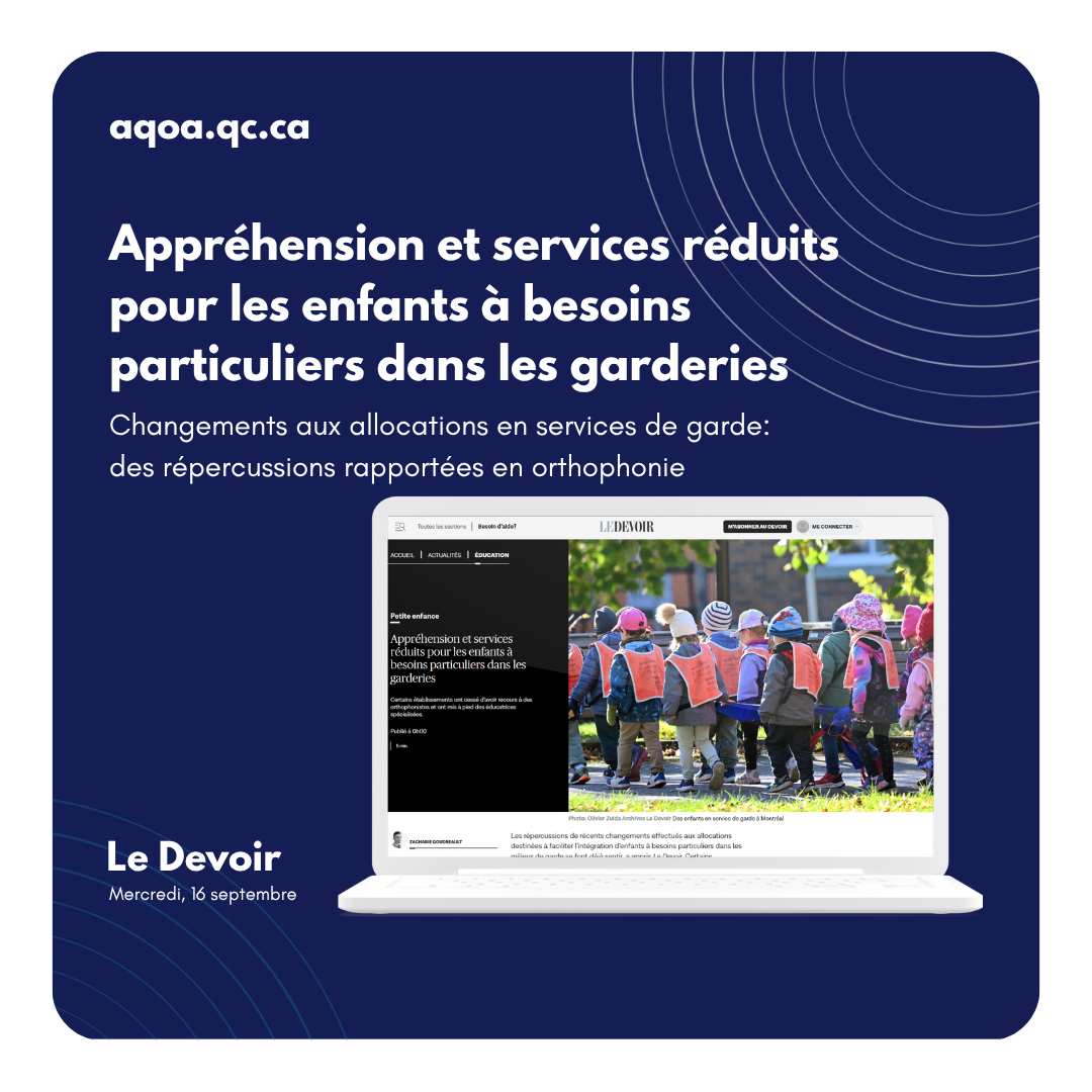 Appréhension et services réduits pour les enfants à besoins particuliers dans les garderies