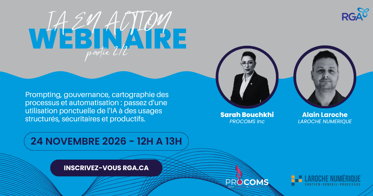 IA et cybersécurité — Webinaire 2 : Structurer, appliquer et automatiser
