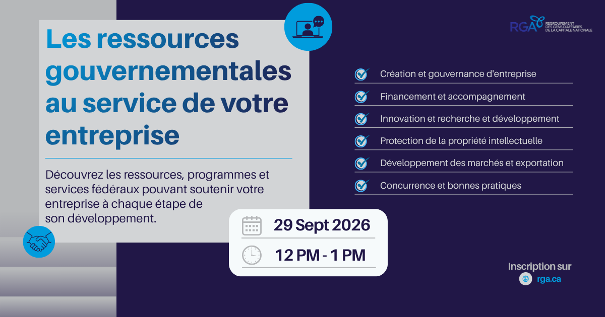 Webinaire : Les ressources gouvernementales au service de votre entreprise