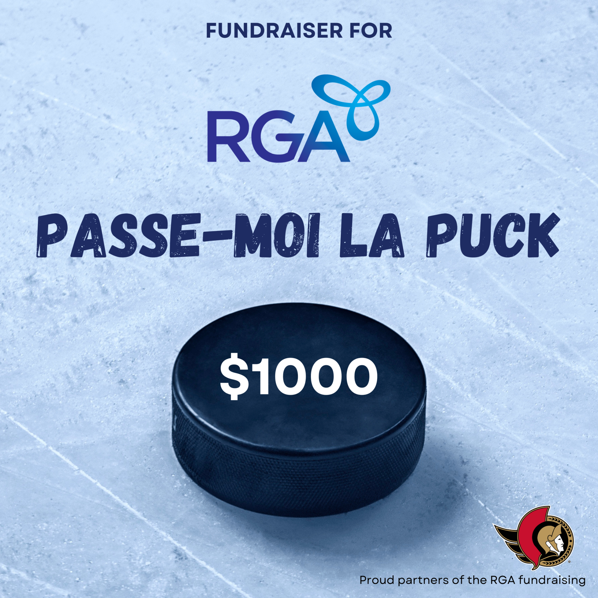 Fundraiser for the RGA - In partnership with the Ottawa Senators