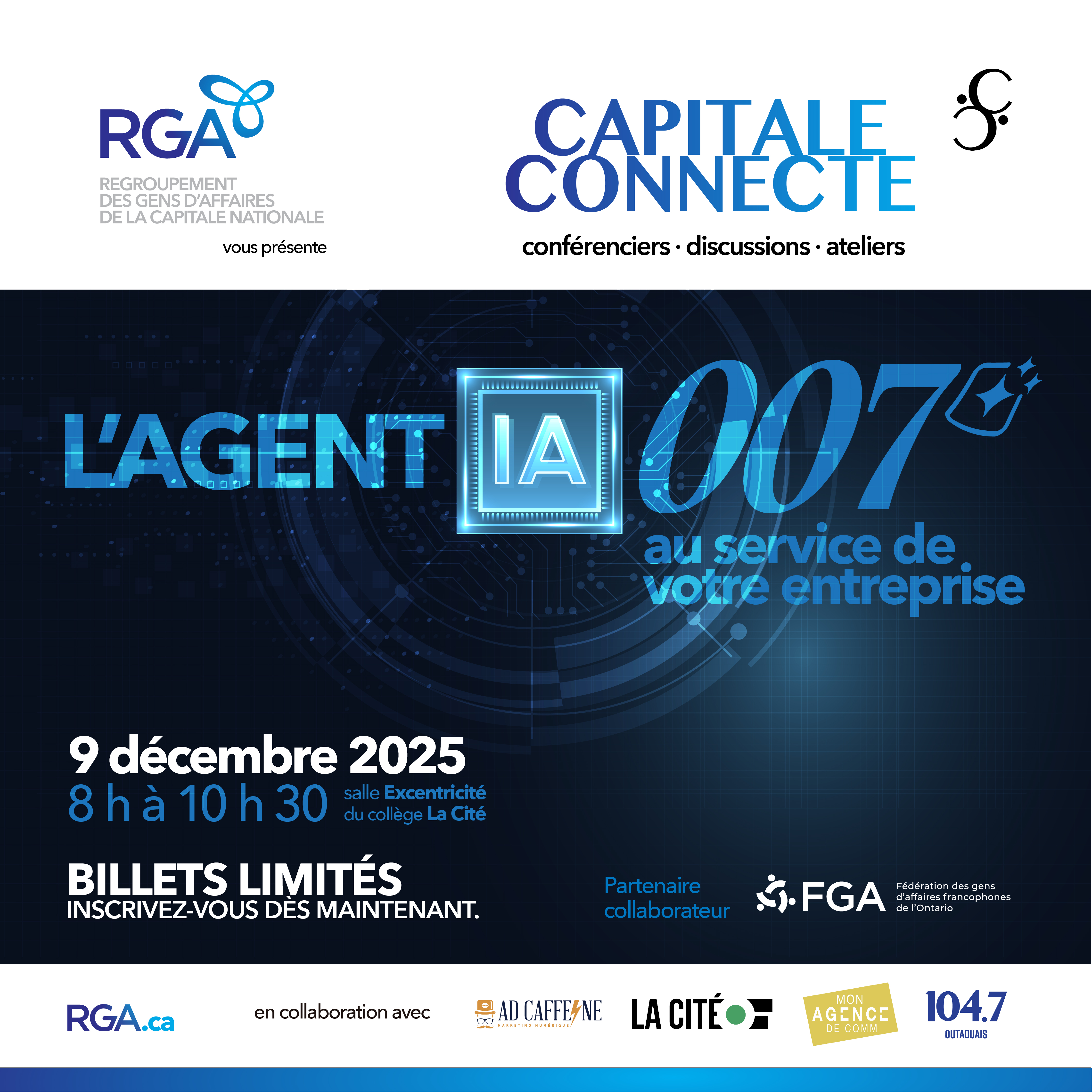Capitale Connecte - Agent IA 007 : au service de votre entreprise