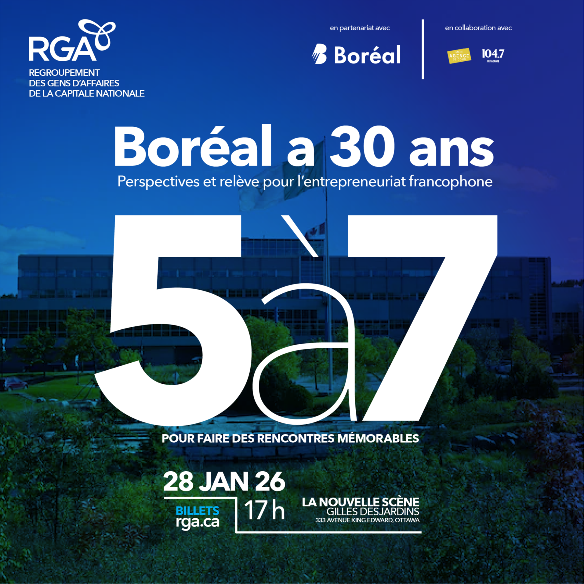 5 à 7 en collaboration avec le Collège Boréal