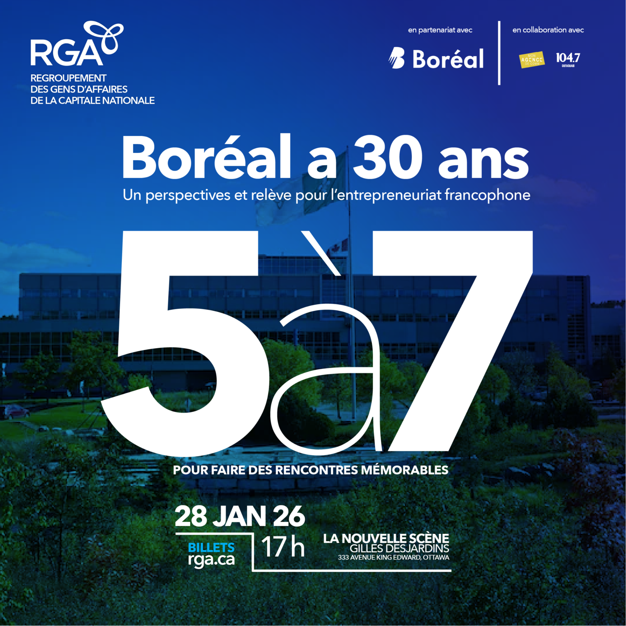 5 à 7 en collaboration avec le Collège Boréal