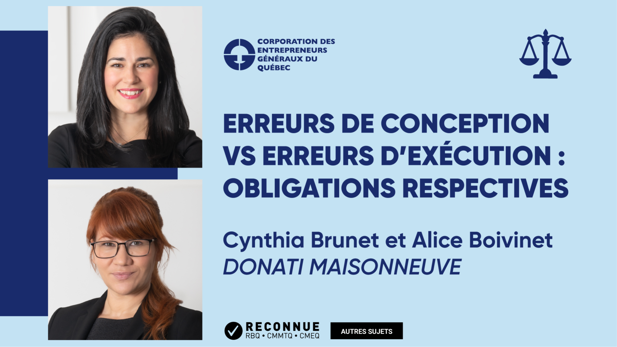 Erreurs de conception vs erreurs d’exécution : obligations respectives