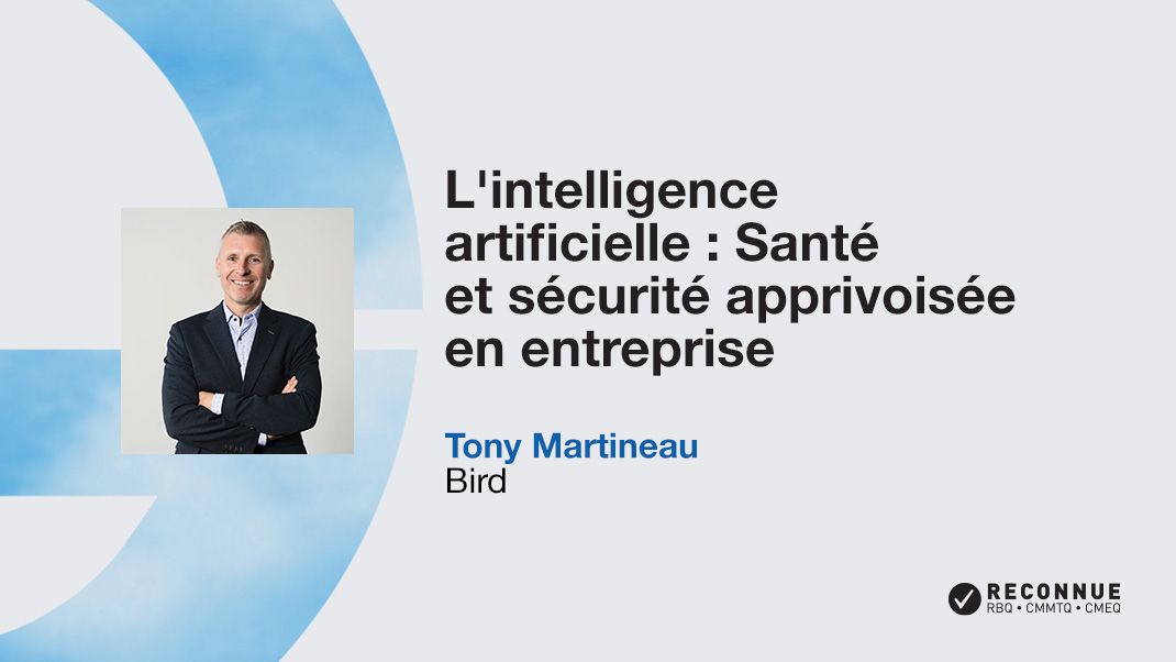 L'intelligence artificielle : Santé et sécurité apprivoisée en entreprise