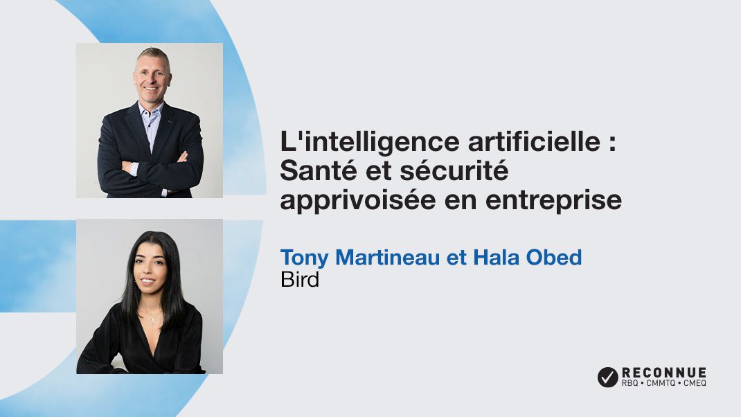L'intelligence artificielle : Santé et sécurité apprivoisée en entreprise