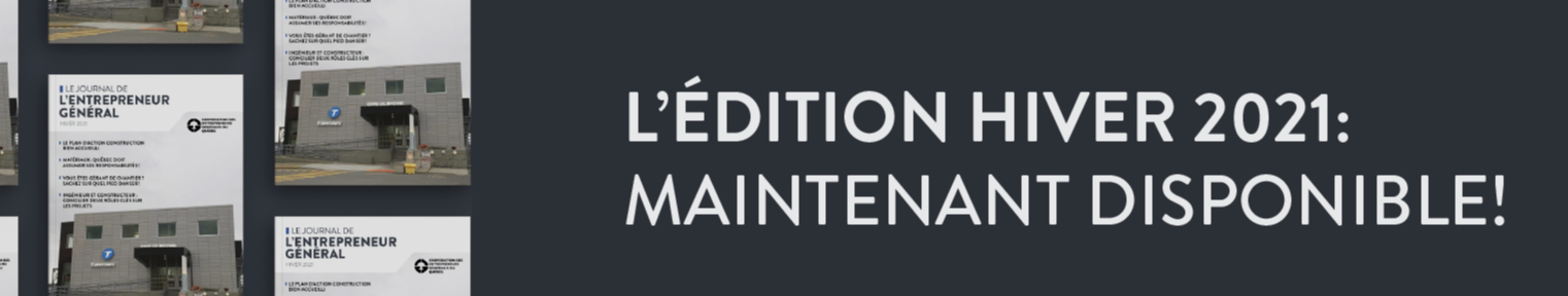 Journal de l'entrepreneur général