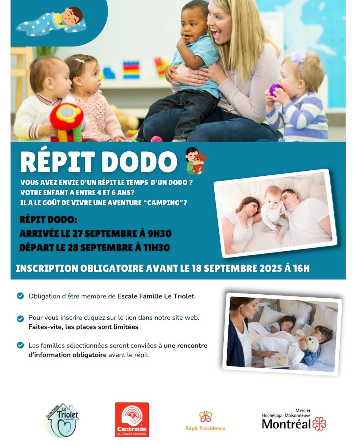 Répit dodo- 27 -28 septembre 2025