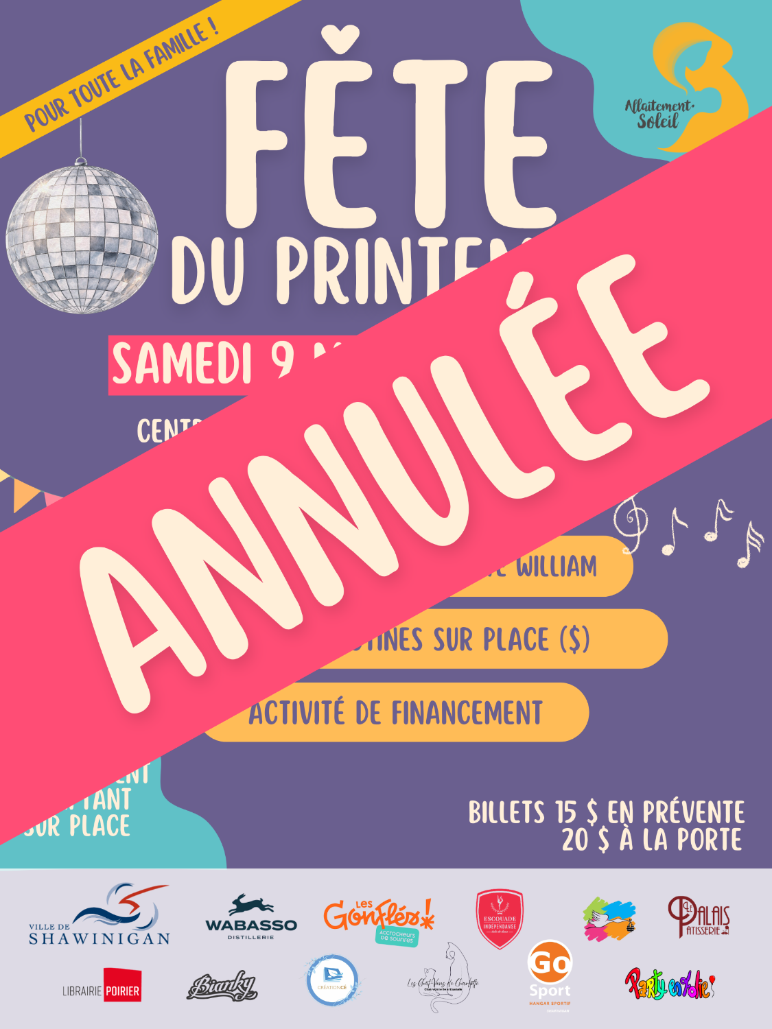 *ANNULÉE * FÊTE DU PRINTEMPS - Viens danser avec nous!