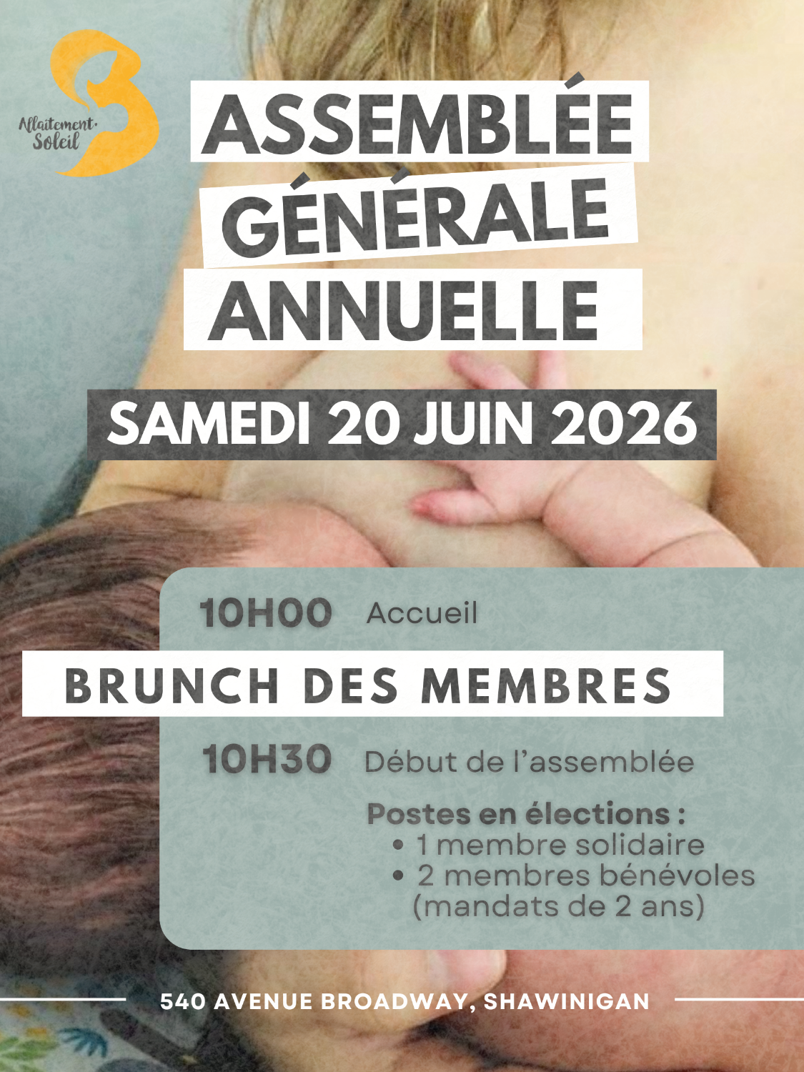 BRUNCH DES MEMBRES ET ASSEMBLÉE GÉNÉRALE ANNUELLE