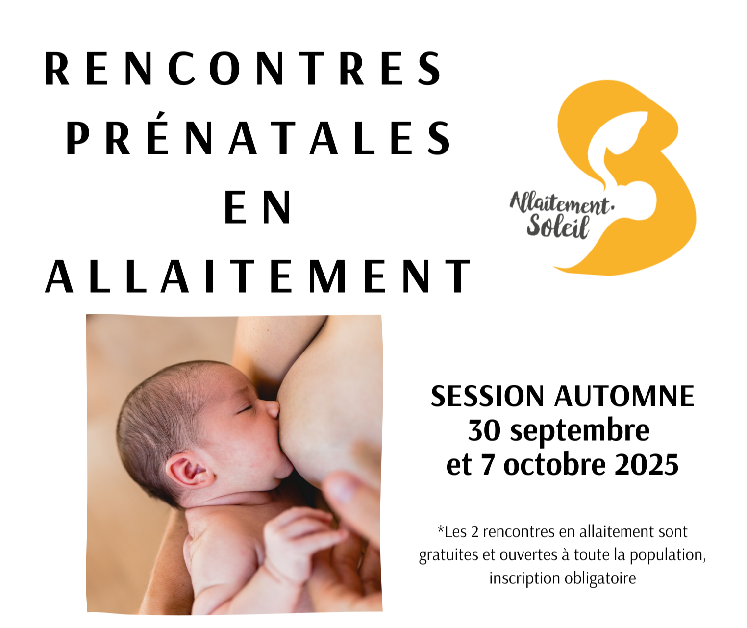 RENCONTRES PRÉNATALES EN ALLAITEMENT