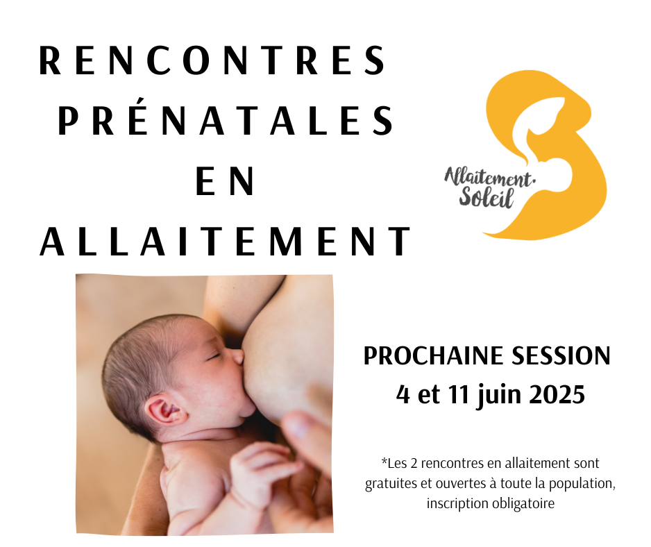 RENCONTRES PRÉNATALES EN ALLAITEMENT