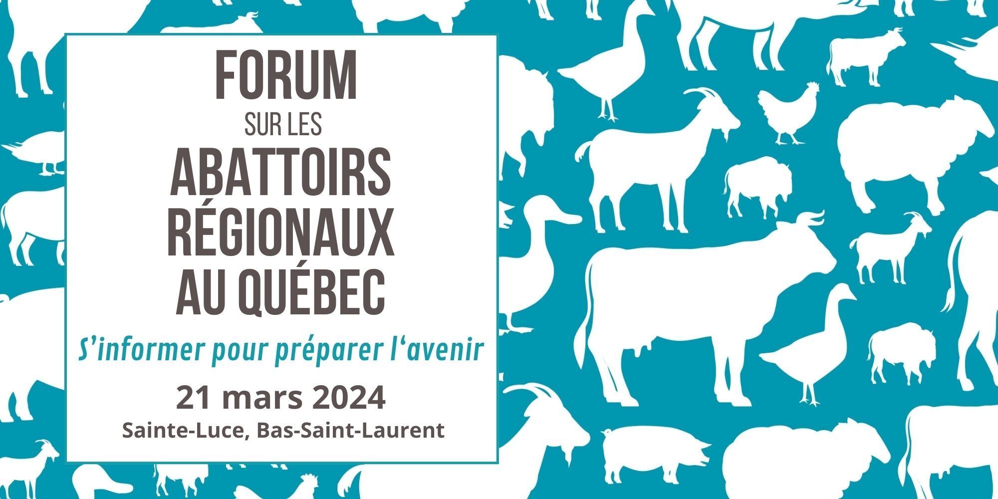 Forum sur les abattoirs régionaux au Québec : S'informer pour préparer l'avenir