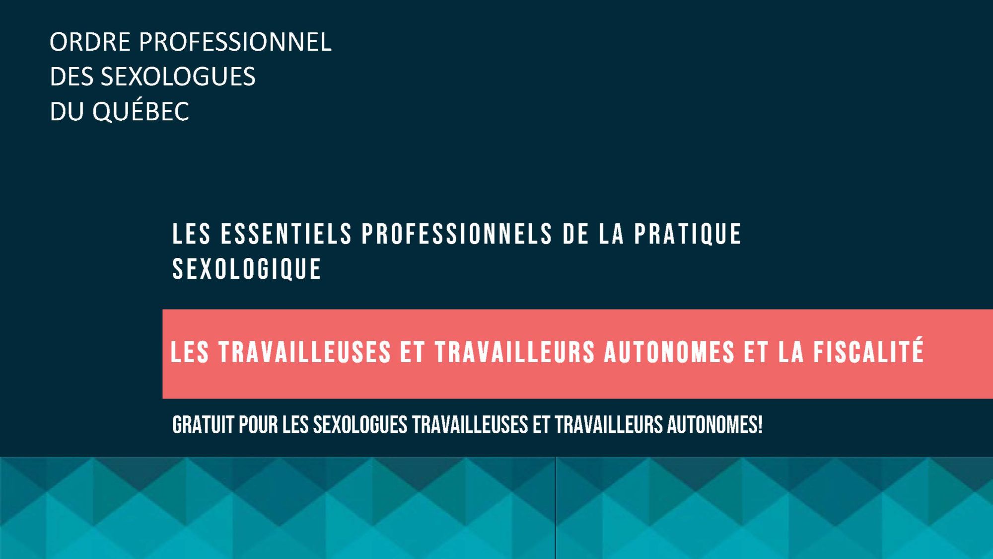 Les travailleuses et travailleurs autonomes et la fiscalité