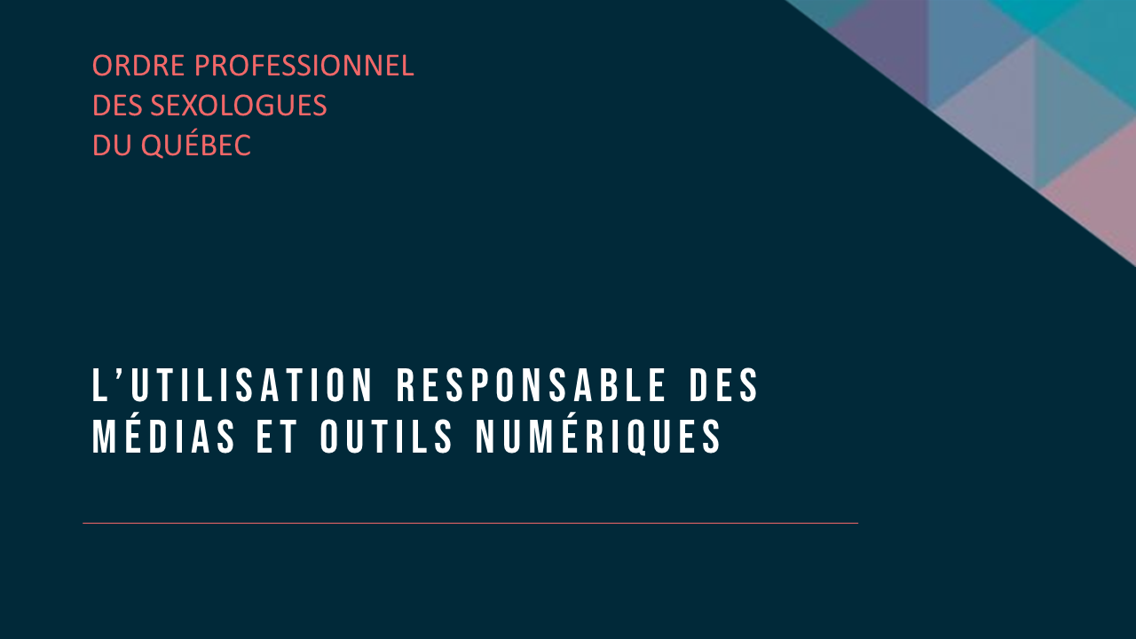 L'utilisation responsable des médias et outils numériques