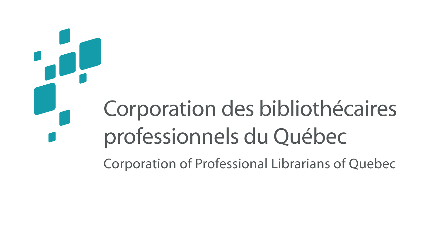 Logo Corporation des bibliothécaires professionnels du Québec