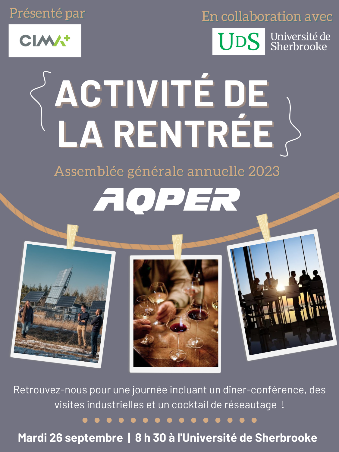 Activité de la rentrée - AGA 2023