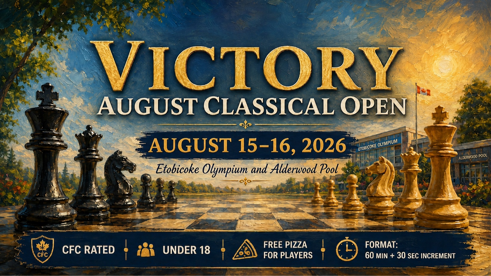Victory August Classical Open - CFC-Rated Chess Tournament - Under 18