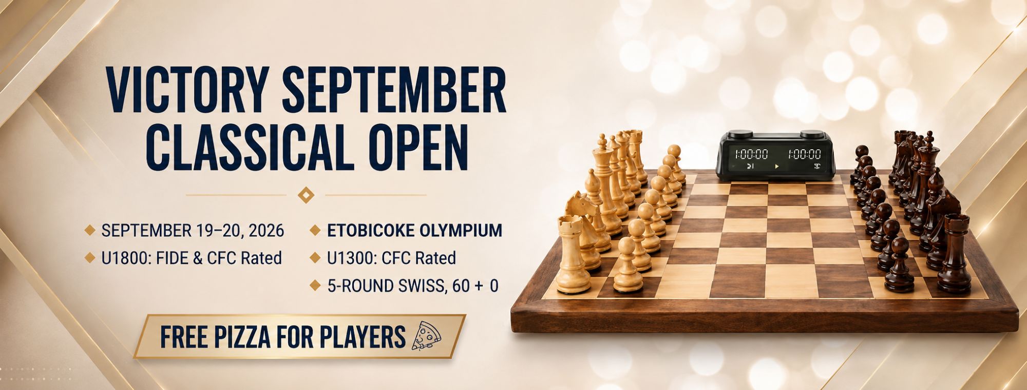 Victory September Classical Open - FIDE & CFC-Rated U18 Chess Tournament