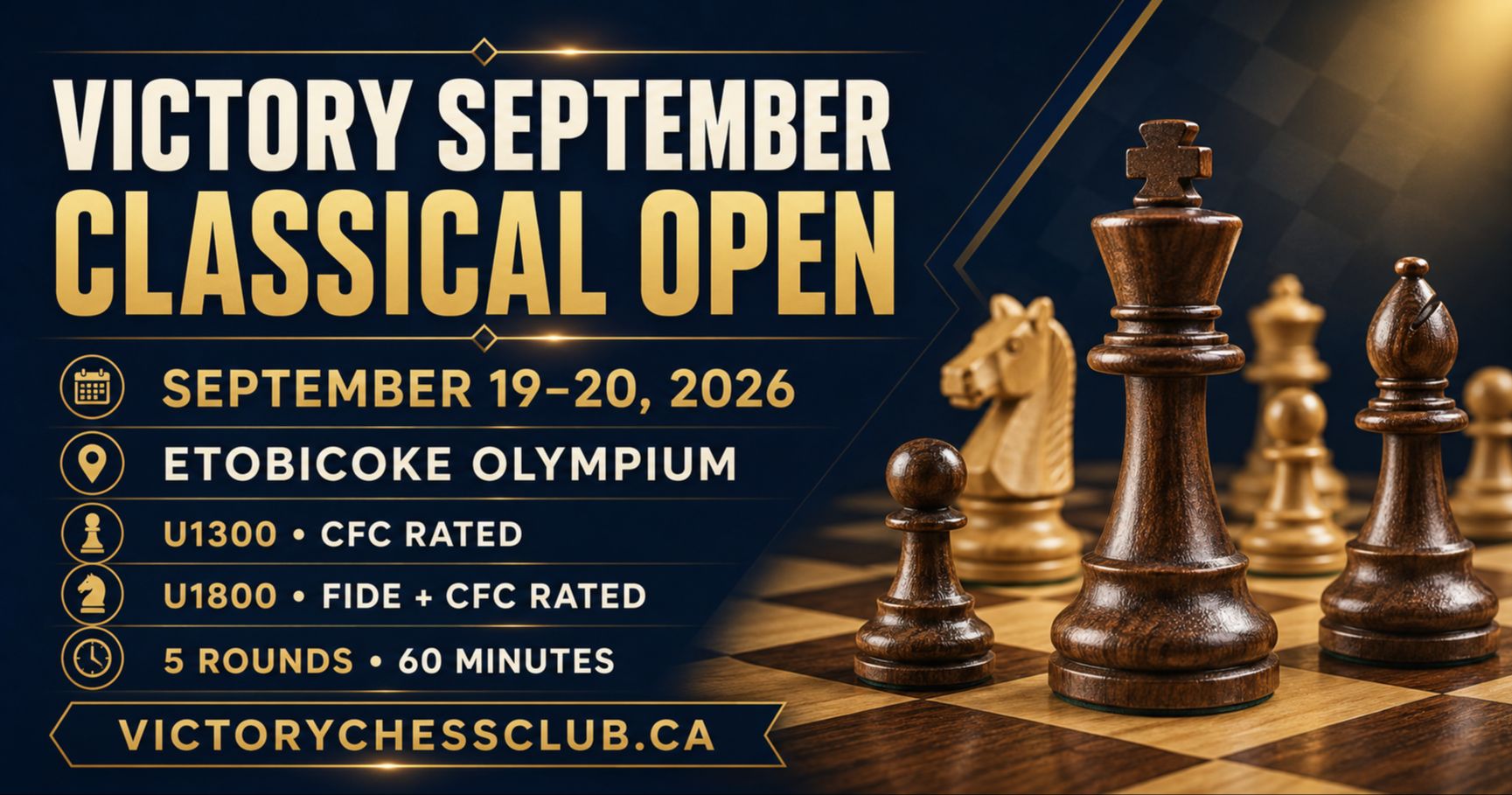 Victory September Classical Open - FIDE & CFC-Rated U18 Chess Tournament