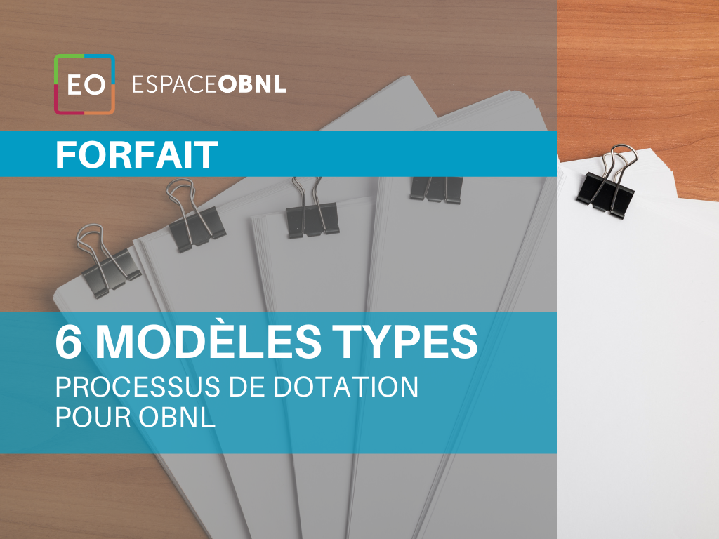 FORFAIT - 6 modèles types processus de dotation